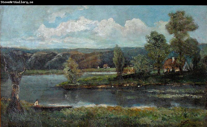 unknow artist Landscape with river